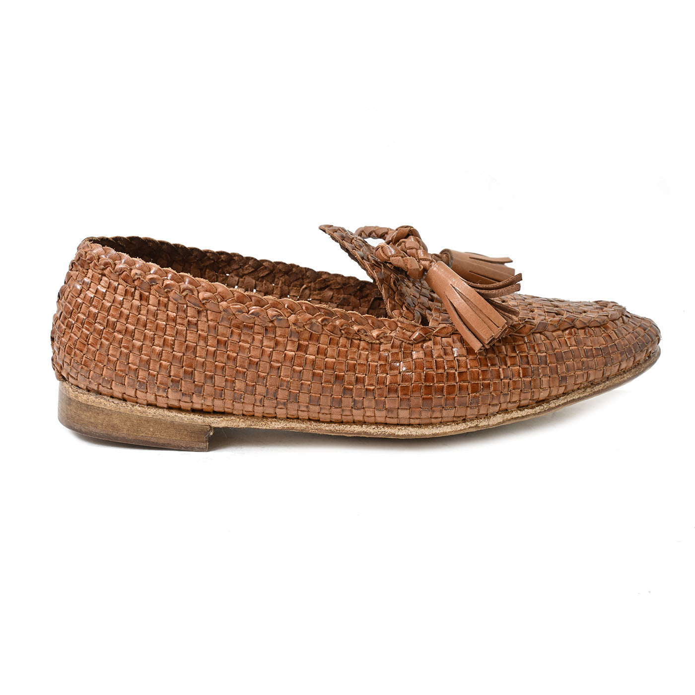 BAHIA 05 - hand-woven briar leather