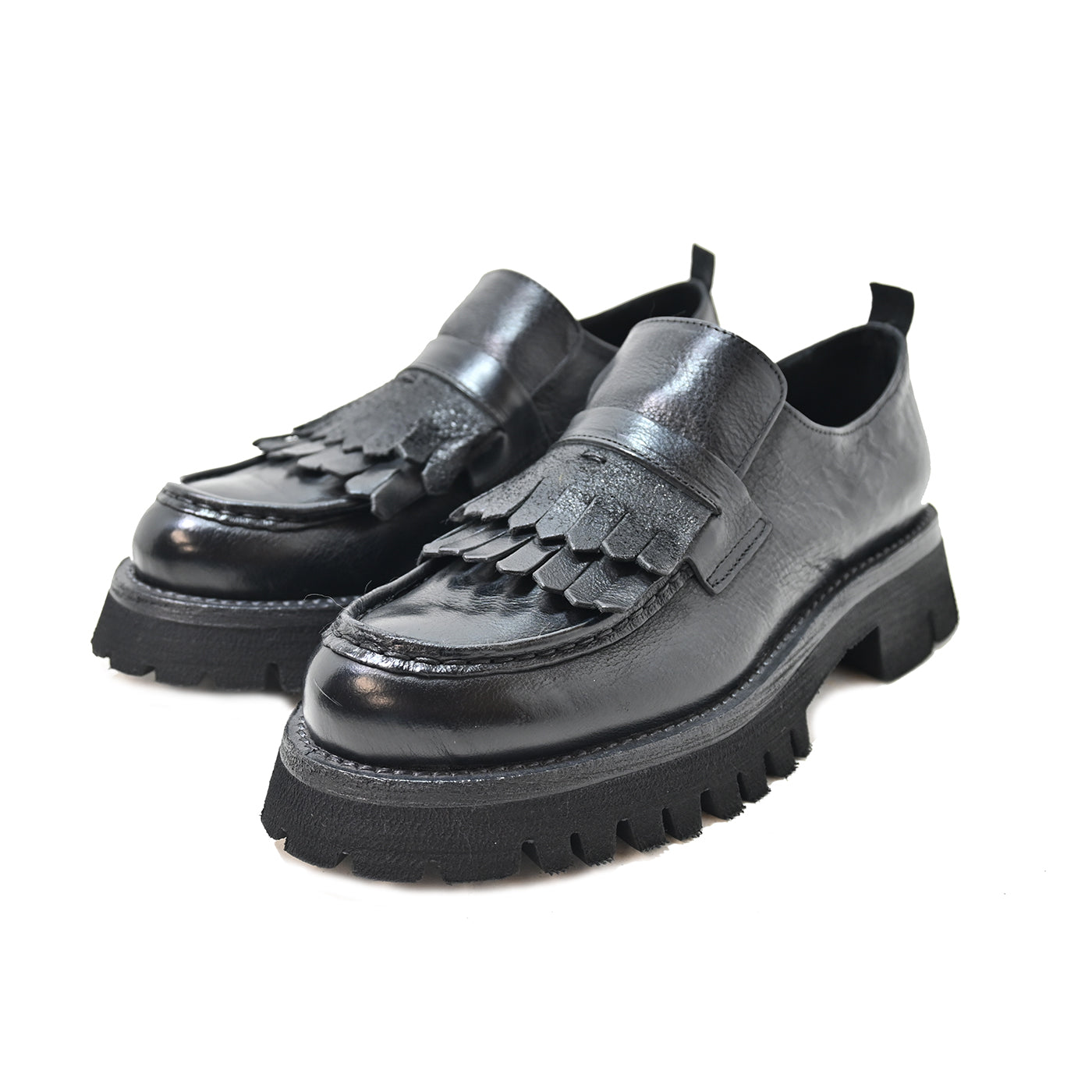 ROSS 22 - moccasin leather BLACK