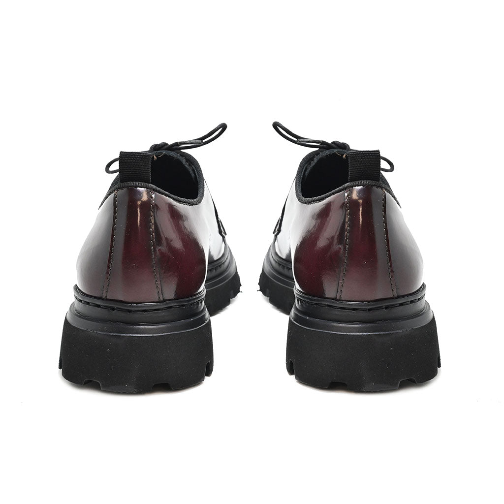 RHEA 11 - lace-up shoe brushed leather BORDEAUX - History541