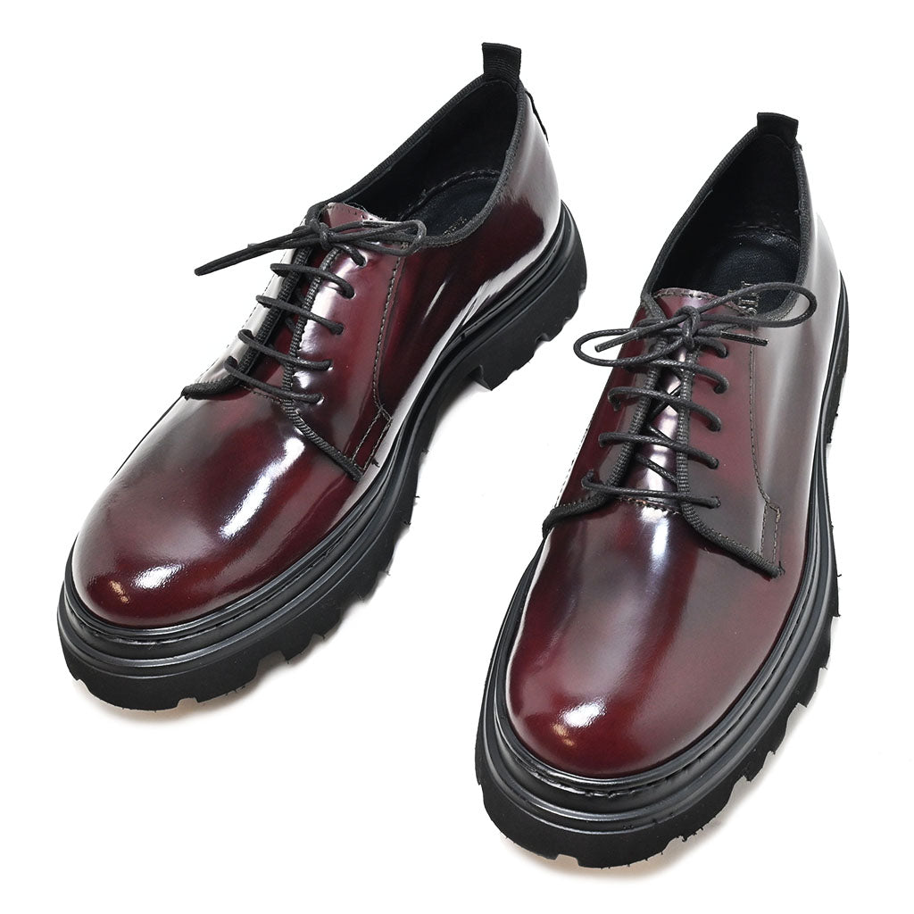 RHEA 11 - lace-up shoe brushed leather BORDEAUX - History541